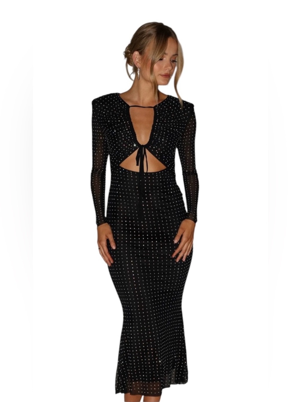 Petal & Pup Salvatore Long Sleeve Midi Dress